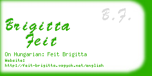 brigitta feit business card